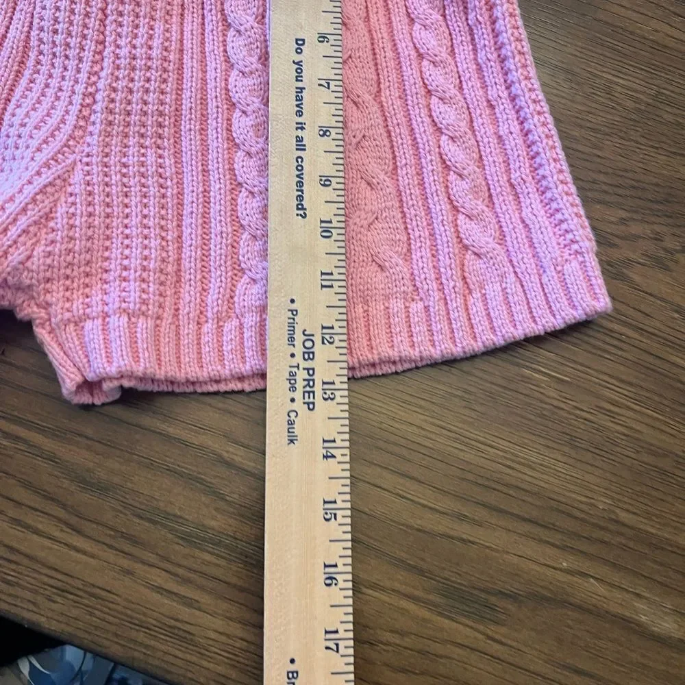 NWT Forever 21 x Pantone pink  Cable Knit High Waist Mini Shorts Pink Size M